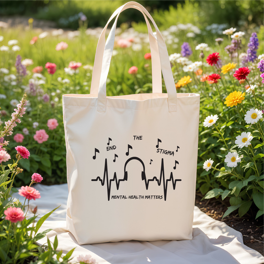 Music Saves Lives Canvas Tote Bag