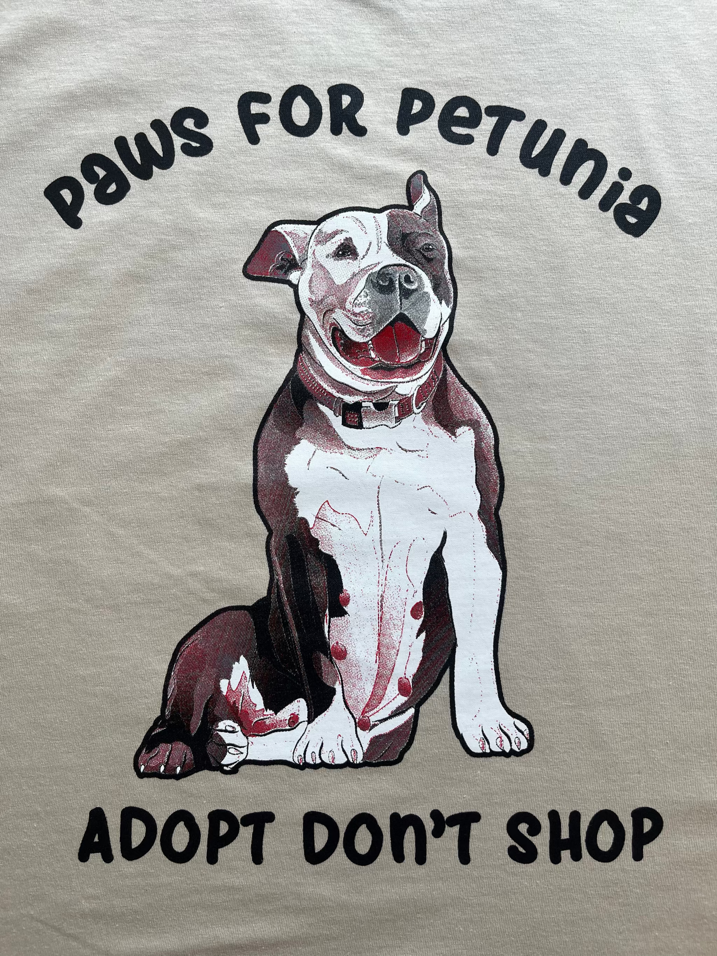 Paws for Petunia Adopt Don't Shop T-Shirt