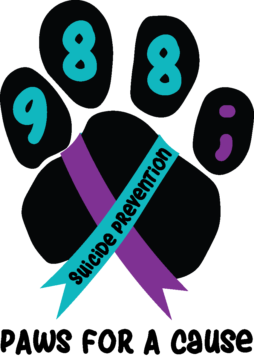 Paws for a Cause Suicide Prevention Sticker