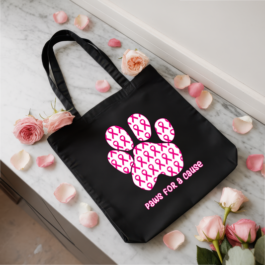 Paws for a Cause Breast Cancer Awareness Tote